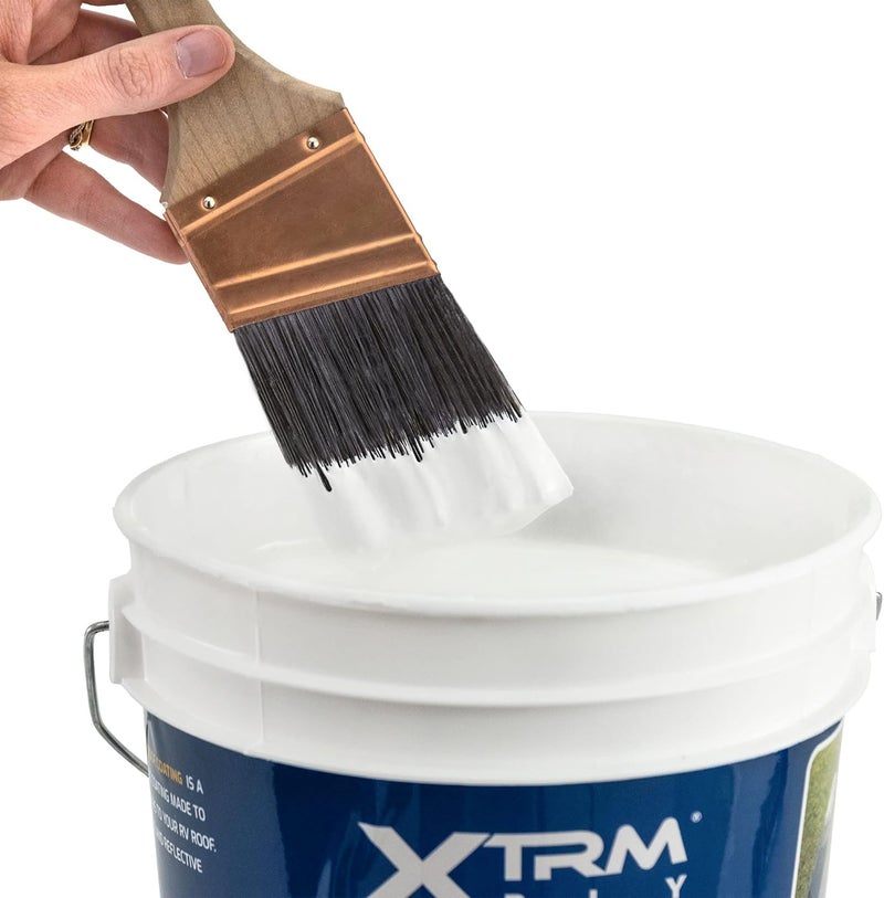 RecPro RV Roof Coating Gallon | Top Coat Sealer | Water-Based Acrylic Rubber Roof Coating and Sealant | Bonds to Aluminum, Galvanized Steel, Fiberglass, TPO, PVC, EPDM, Rubber Roofing - Image 5